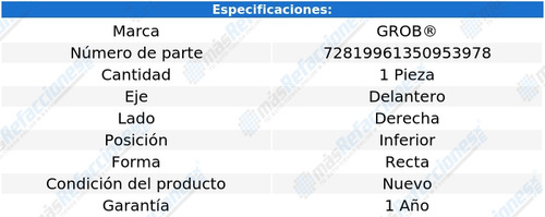 Horquilla Delantera Derecha Inf 428i De 2014 A 2016 Grob