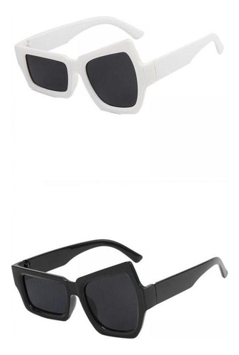 2 Gafas De Asimétricas Unisex Para Hip Hop