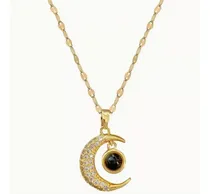 Comprar Collar Media Luna Romantica  Te Amo En 100 Idiomas