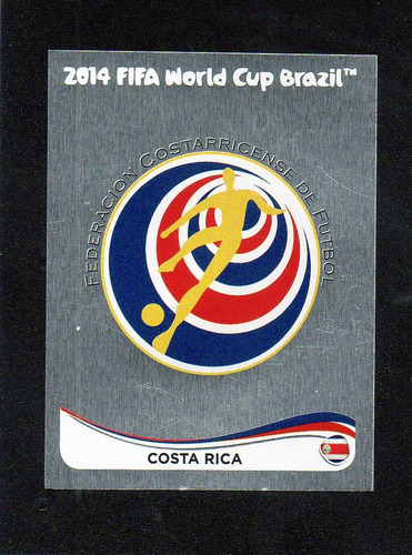 Mundial Brasil 2014, Figurita N° 279 Escudo C. Rica . Mira!!