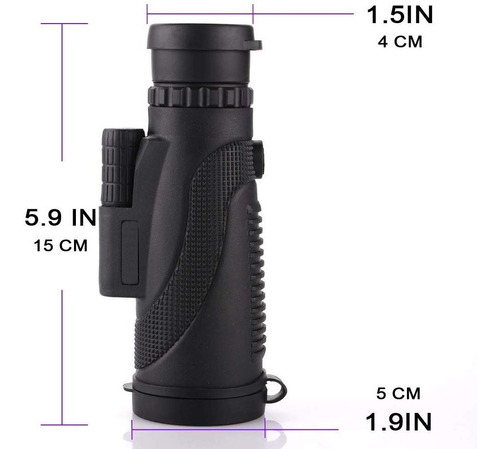 Imagen 2 de 5 de Telescopio Monocular Portatil Visor Potente 40x60 9500m