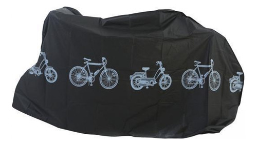 2 Cubierta De Bicicleta Al Aire Libre Impermeable A Negro