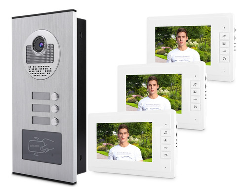 Monitor Door Phone 7 Pulgadas Hd Ir Video Intercom Doorbell