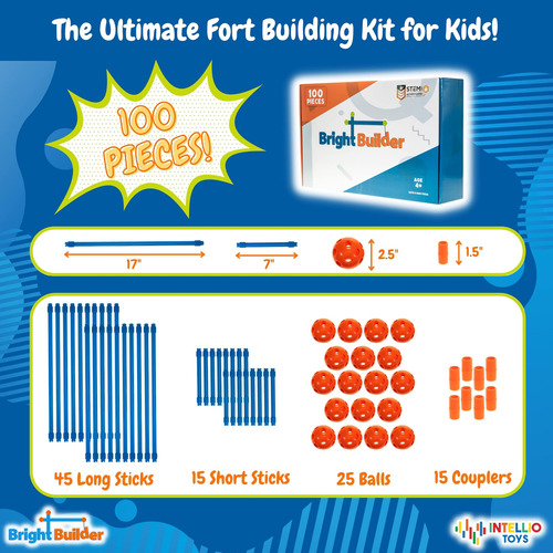 Intellio Toys Kit De Construcción De Fuertes Para Piezas Inf