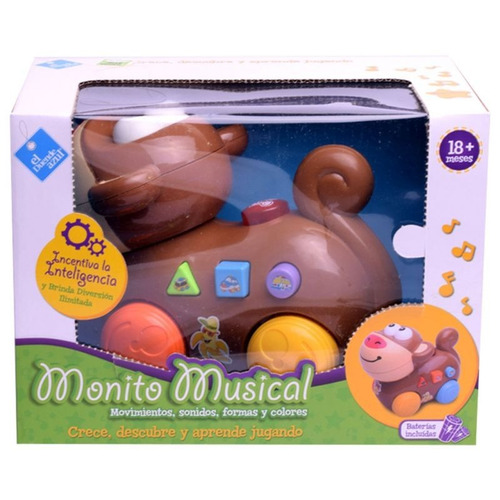 Imagen 2 de 9 de Monito Musical Con Luz Y Sonidos Movimiento El Duende Azul