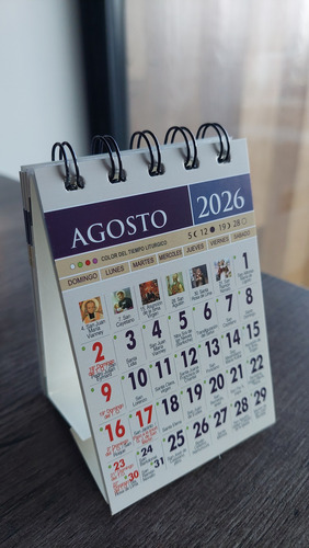 Calendario Religioso De Escritorio 2026 San Cayetano
