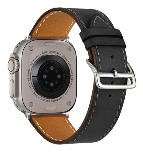 Imagen 2 de 7 de Correa De Cuero Para Apple Watch Ultra De 49 Mm