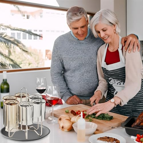 Soporte Para Secado De Tazas, Soporte De Acero Inoxidable Co