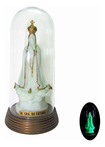 Imagem Fosforescente Imagem Nossa Senhora De Fátima Rosário Cor Verde