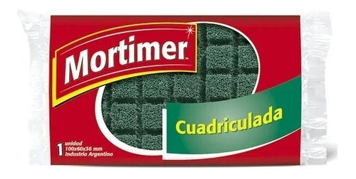 Esponja Cuadriculada Mortimer Cocina Multiuso Pack X4u