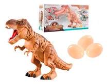 Comprar Dinosaurio T-Rex Interactivo con Luz Sonido Movimiento Vapor Wabro 99818 Color Marrón