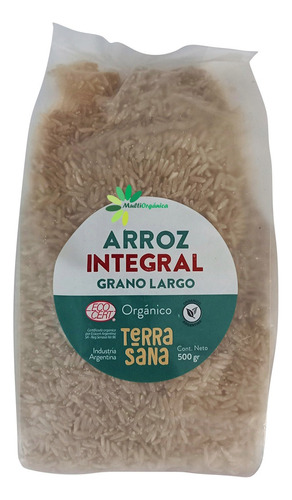 Arroz Integral Grano Largo X 500gr - Organico - Terrasana