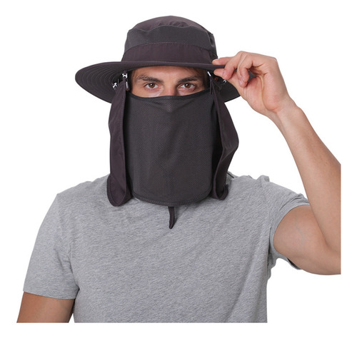 Sombrero De Pesca El Sol Con Cara Y Cuello Protección Unisex
