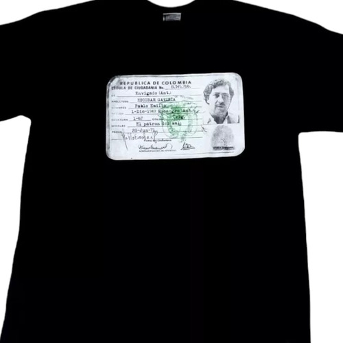 Camiseta Estampada Pablo Escobar
