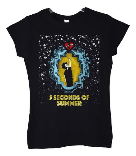 Polera Mujer 5 Seconds Of Summer Boy Poster Rock Abominatron