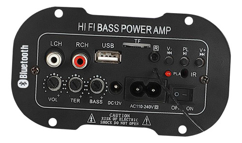 H Subwoofer De Coche Potencia Hifi Bajo Placa Amplificadora