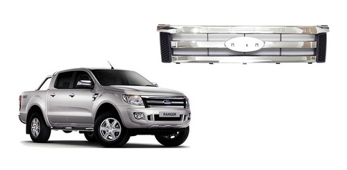 Máscara Cromada  Ford Ranger 2012-2015. (sin Logo)