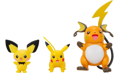 Figuras Pikachu X 3 Diferentes Evoluciones Shp Tunishop 