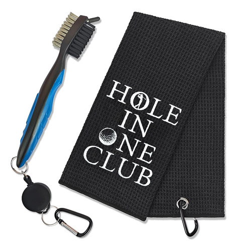 Geygie Hole In One Club Toallas De Golf Bordadas Con Clip Y 