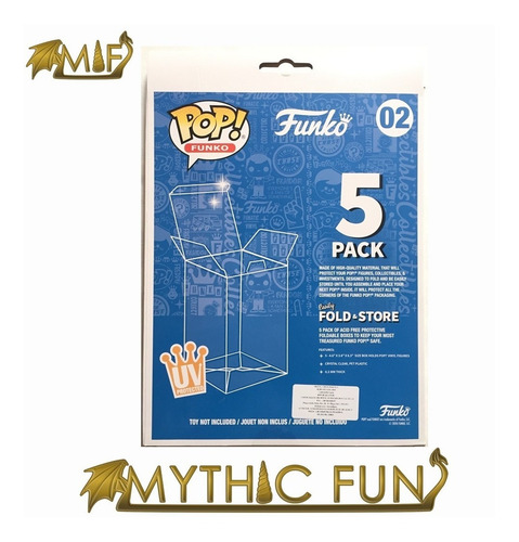 Funko Pop Protector Con Protección Uv 5 Piezas (Usado)