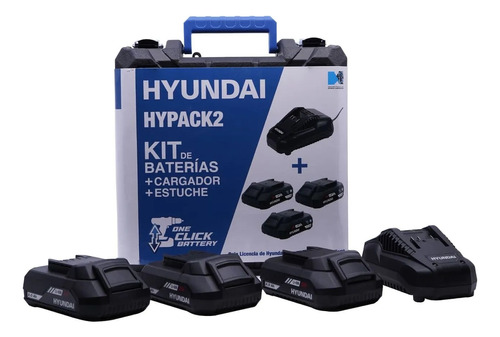 Kit 3 Baterias 2.0 Mah / 1 Cargador P/herramienta - Hypack2