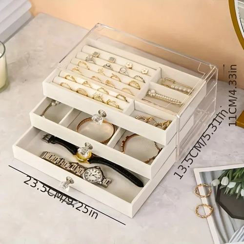 Fe Caja For Guardar Collares, Anillos Y Joyas