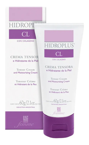 Hidroplus Crema Tensora Con Colágeno Antiage X 60grs Lagos.