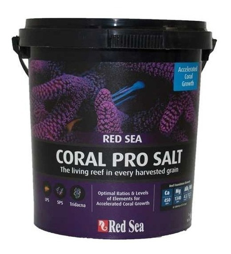 Sal Marinho Red Sea Coral Pro Salt 22 Kg - Brinde Densimetro