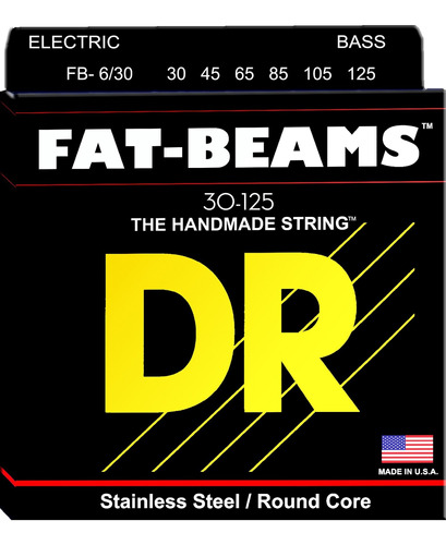 Dr Strings Fb6 30 fat-beams Bass 6 cuerdas Medium 30 125