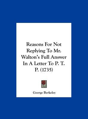 Libro Reasons For Not Replying To Mr. Walton's Full Answe...