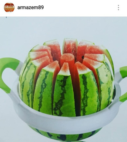 Imagem 2 de 6 de Fatiador Cortador De Frutas Melao Melancia Bolos Grande 28cm