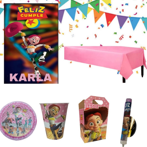 Jessie Toy Story Fiesta Paquete Artículos Set Niñas Kit Tema