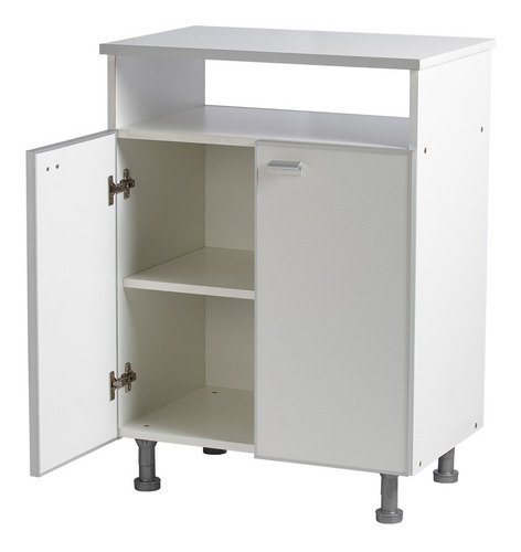 Imagen 4 de 8 de Mueble Mesa Auxiliar De Cocina Rack Puerta Microondas Oferta
