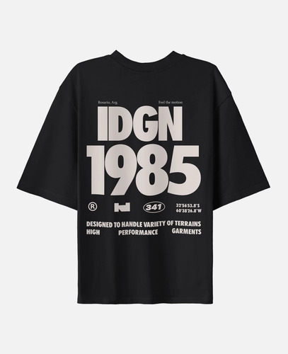 Remera Throtle Oversize Idrogeno