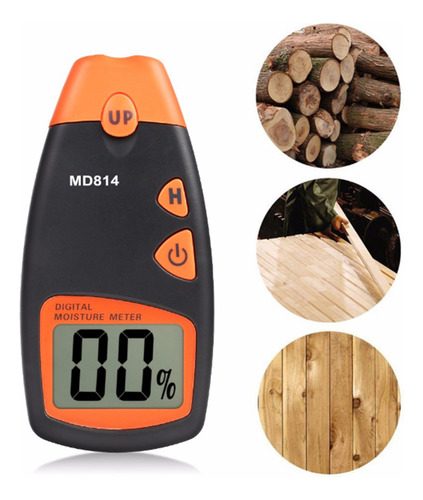 Higrómetro Digital Wood Tester Md814 Con Pantalla Lcd, Tipo