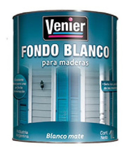 Fondo Blanco Para Madera Venier X 1/2 Lt
