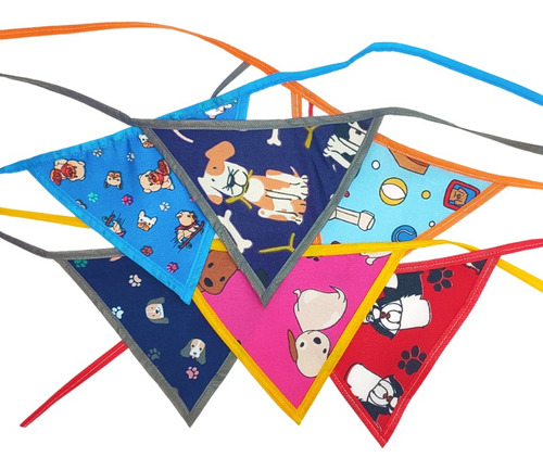 Kit 300 Bandanas Tecido Estampada Pet Shop Cão E Gato P