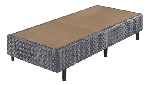 Base Box Ecoflex King Size Casal Eco 79x198x25 Cm Cor Cinza