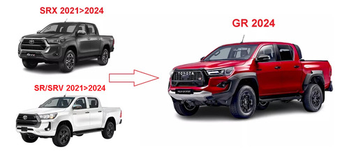 Kit Transformação Hilux Gr Sport 2021 22 2023 2024 Completo