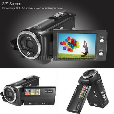 Imagen 2 de 5 de Andoer Full Hd 16mp Lcd De 2,7 Videocámara Digital Grabar 1