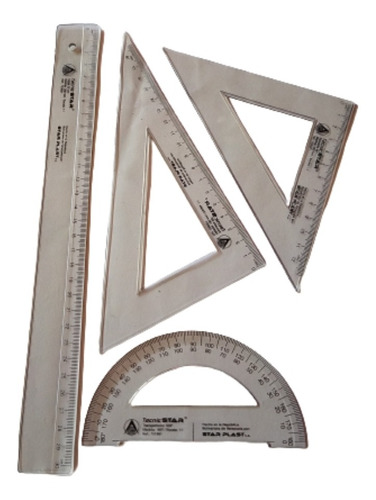 Juego De Geometría 30cm Star 3 Unidades