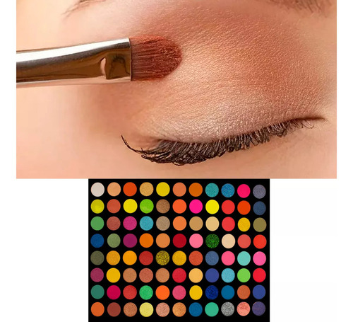 Paleta Sombras 88 Tonos Colores Multicolor Textura Suave