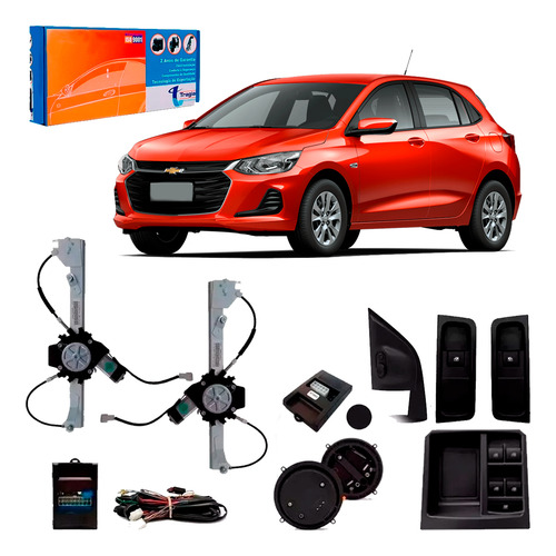Vidro Eletrico Traseiro Com Retrovisor Onix Joy 2020 Tragial
