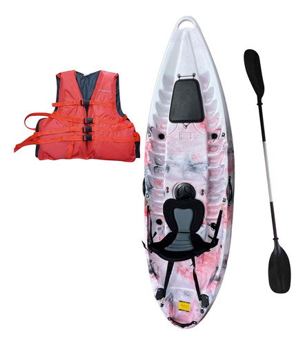 Kayak Poseidon Respaldo Chaleco Y Remo Explorer Pro Shop 