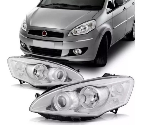 Imagen 2 de 5 de Optica Para Fiat Idea Cromada 2010 Al 2016 Der
