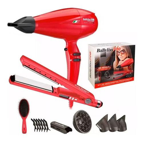 Babyliss Ferrari Kit Planchita + Secador Pelo V1 + Accesorio