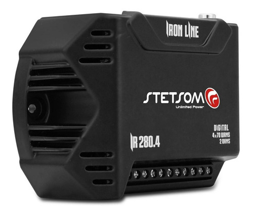 Imagem 2 de 4 de Módulo Amp. Stetsom Iron Line Ir 280.4 - 4x 70w Rms - 2 Ohms