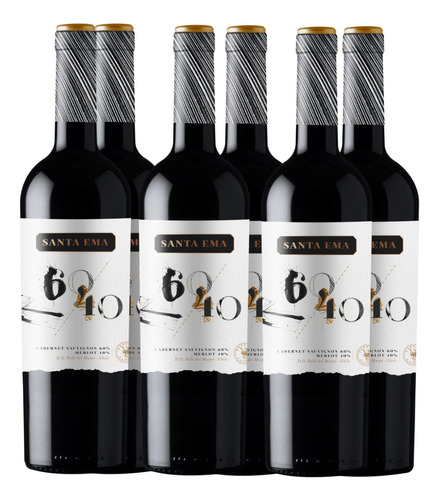 Vino Pack 6 Un Barrel Reserve 60/40 Blend 750 Ml