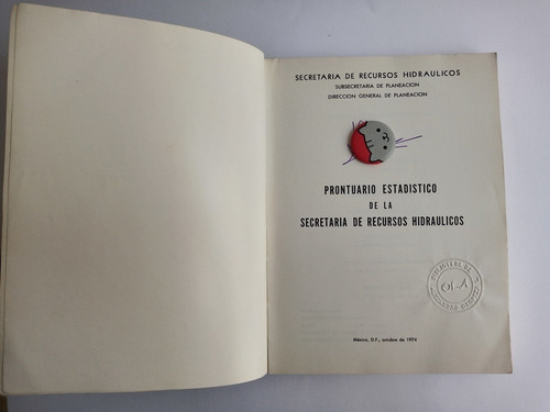 Libro Prontuario Estadístico De Recursos Hidráulicos 143a2 (Usado)