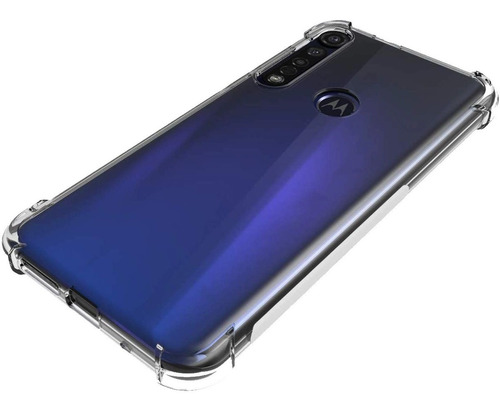 Funda Antishock Y Vidrio Templado Glas Para Motorola G8 Plus